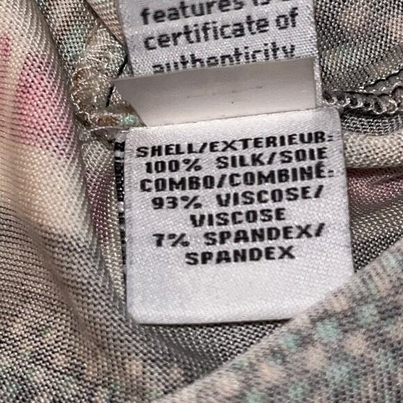 Diane von Furstenberg DVF Rose Silk Shift Dress Geometric Print Size 0 - Picture 8 of 12